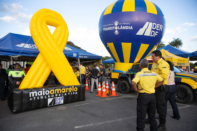 02/05/2024 - Abertura da Campanha Maio Amarelo reúne forças de segurança no DF