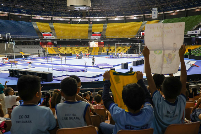 Treinamento Trófeu Brasil de ginástica