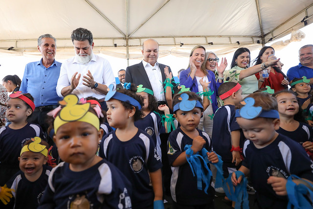 29/10/2025 - Governador Ibaneis Rocha inaugura mais uma creche para atender crianças em tempo integral em Samambaia